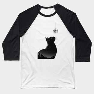 Night cat Baseball T-Shirt